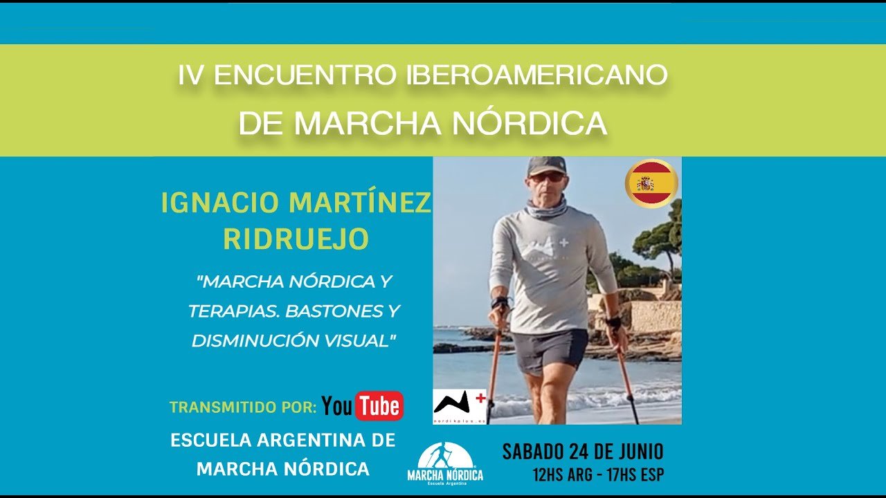 Marcha Nórdica con personas con disminución visual y ceguera – Ignacio Martínez Ridruejo
